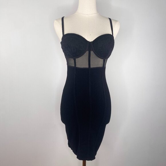 Guess - Black Bodycon Dress - Picture 1 of 7